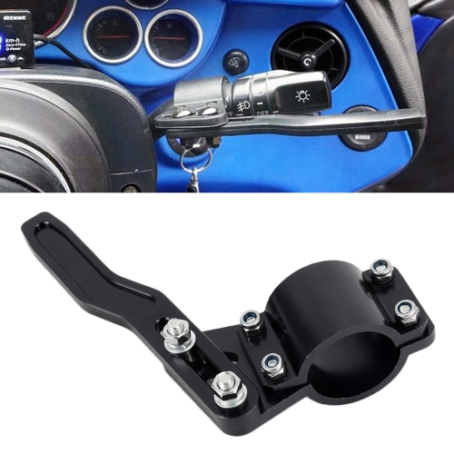 

Car Signal Pole Steering Wheel Quick Dial Metal Rotating Rod Steering Signal Rod Extension (Black)