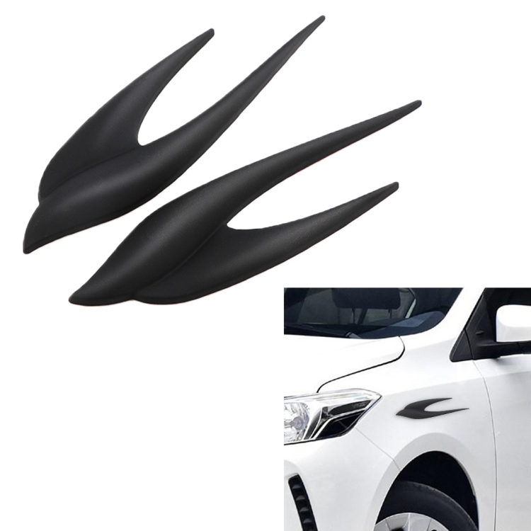 

2 PCS Car Swallow Shape Sticker Random Decorative Sticker (Black)