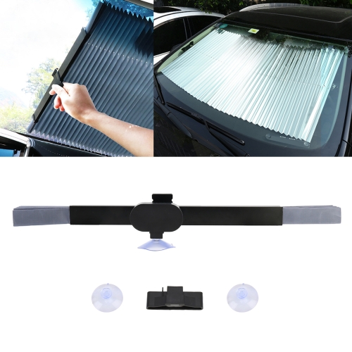 

Car Sucker Suction Cups Retractable Windshield Sun Shade Block Sunshade Cover for Solar UV Protect, Size: 46cm