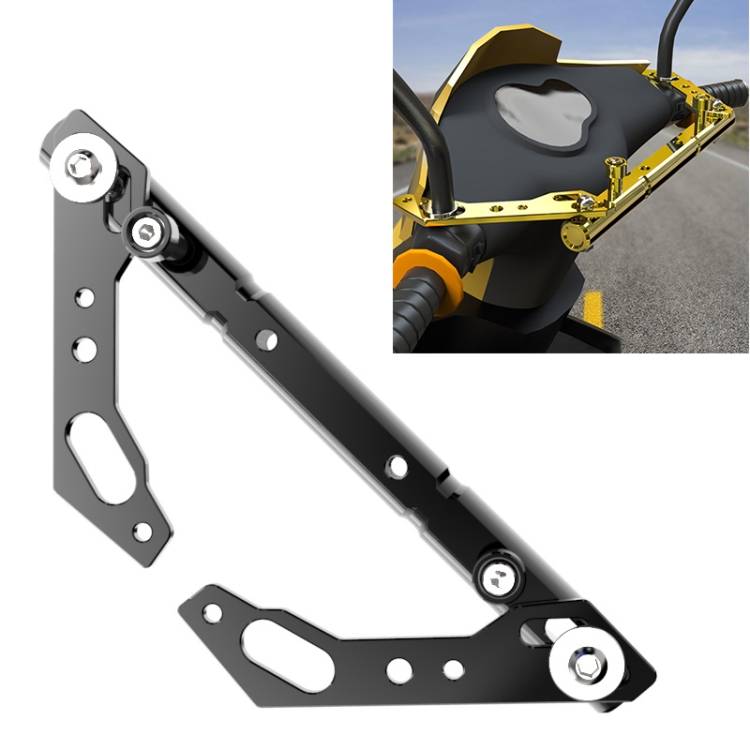 

Motorcycle Modified GPS Navigation Mobile Phone Bracket Balance Bar Fixed for Kymco Downtown 300i 350i (Black)