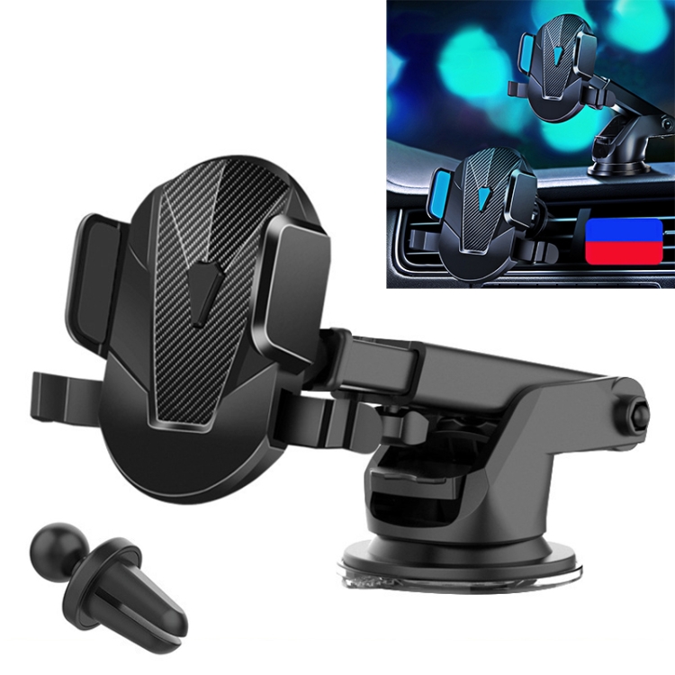 

Car Air Outlet + Dashboard Mobile Phone Holder Bracket (Black)