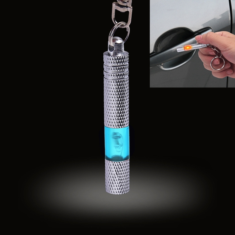

Car Copper LED Neon Lamp Anti-static Keychain Static Elimination Rod (Blue)