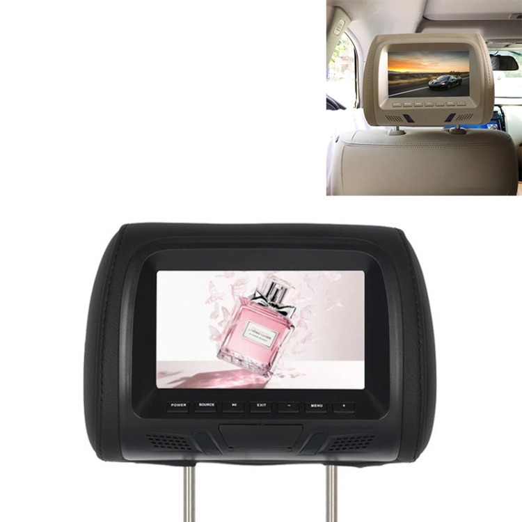 

Car 1080P HD Headrest Screen Display MP5 Player Support USB/SD Playback / FM Transmission (Black)