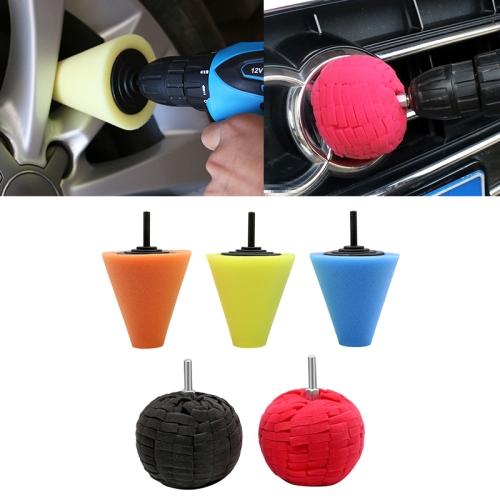 

5 in 1 3 inch Car Polishing Disc Set Wheel Rim Polishing Waxing Sponge