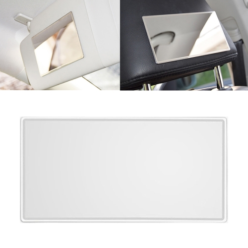 Sunsky Portable Car Sunshade Makeup Mirror Stainless Steel Vanity Mirror Size 150 X 80mm