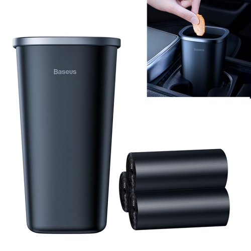 

Baseus CRLJT-A01 PC Dust-free Vehicle-mounted Trash Can with 90 Garbage Bags, Capacity: 800ml(Black)