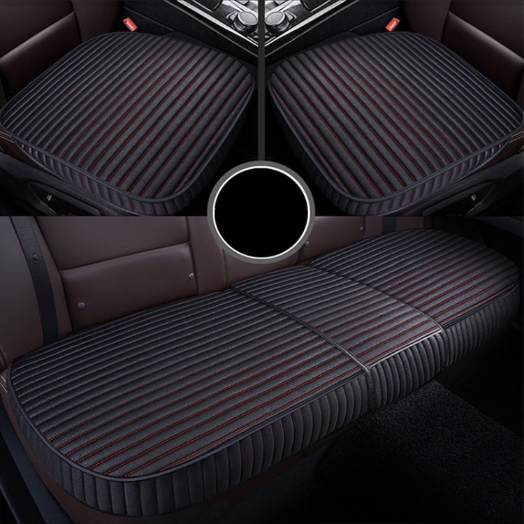 

3 in 1 Car Seat Cushion Free Binding All Inclusive Seat Mat Set (Black)