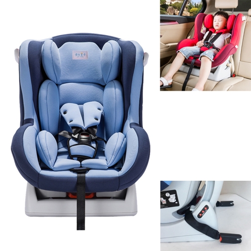 

Car Forward and Reverse Installation Children Safety Sit and Lie Down Seat ISOFIX Soft Interface (Blue)