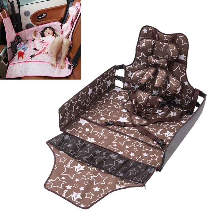 

Car Four Seasons Portable Children Seat Kids Sleeping Pad (Brown)
