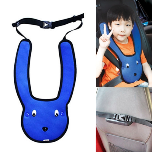 

Car Child Rabbit Double Shoulder Seat Belt Adjuster (Blue)