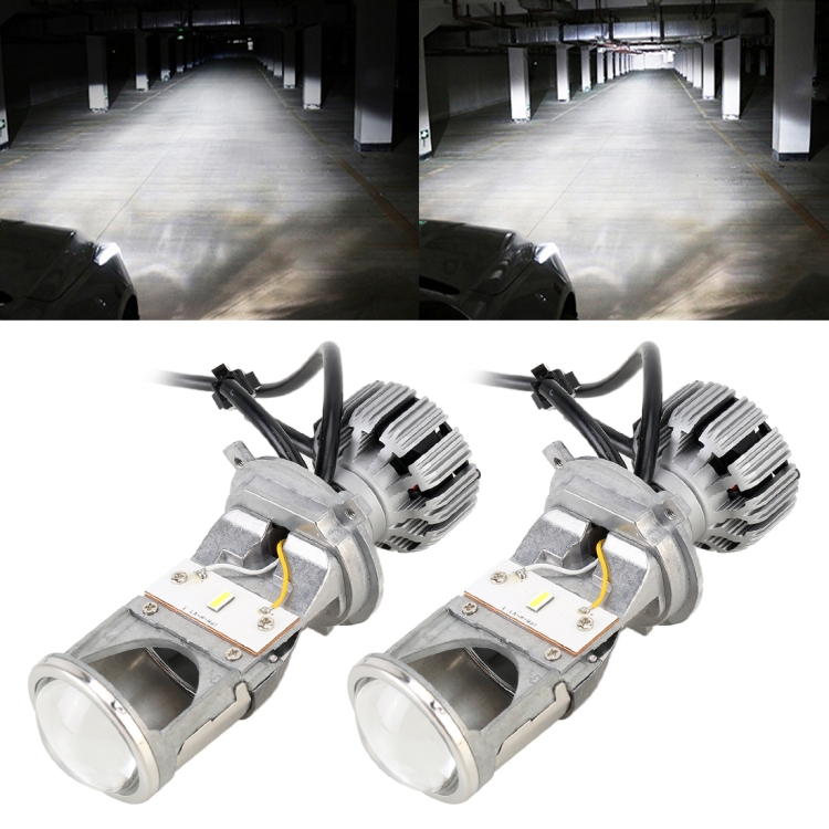 

G2 H4 DC12V 35W 5500K Projector Light Headlight Mini LED Lens with Fan for Right Driving