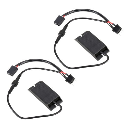 

2 PCS H7 DC12V 50W 6 Ohms Fog Light Split Dual Resistance Decoder