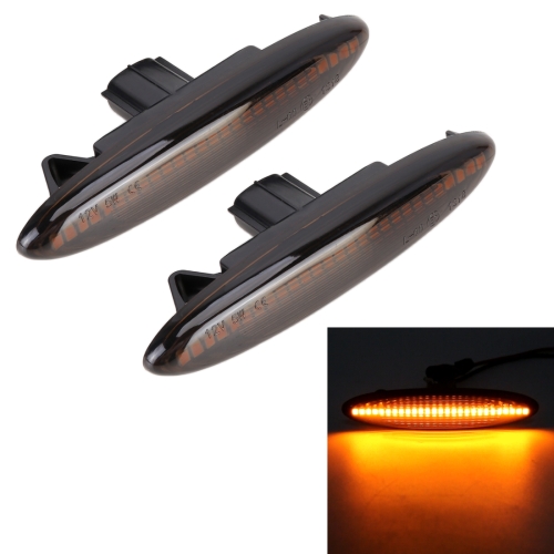 

2 PCS DC12V / 5W Car LED Dynamic Blinker Side Lights Flowing Water Turn Signal Light for Lexus, Amber Light (Black)