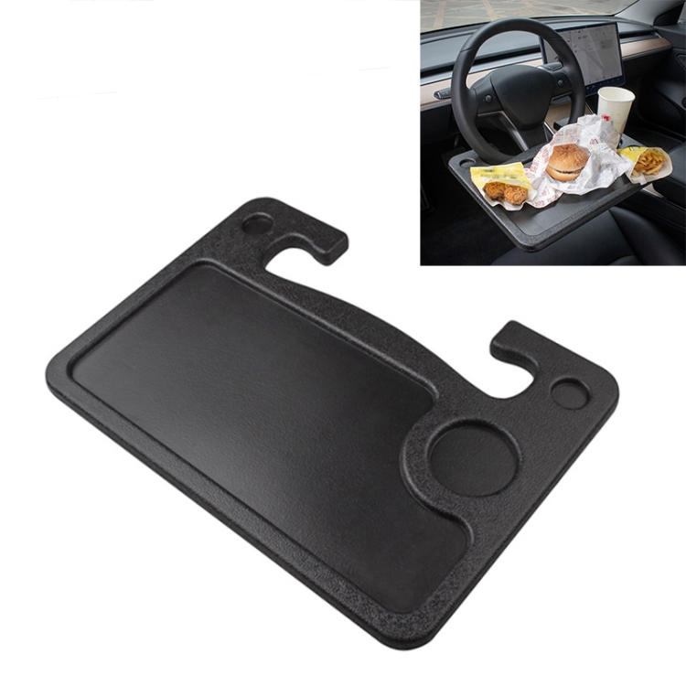 

Car Portable Desk Steering Wheel Multi-use Tray Stand Car Food Eating Table for Tesla Model 3 / S / X / Y