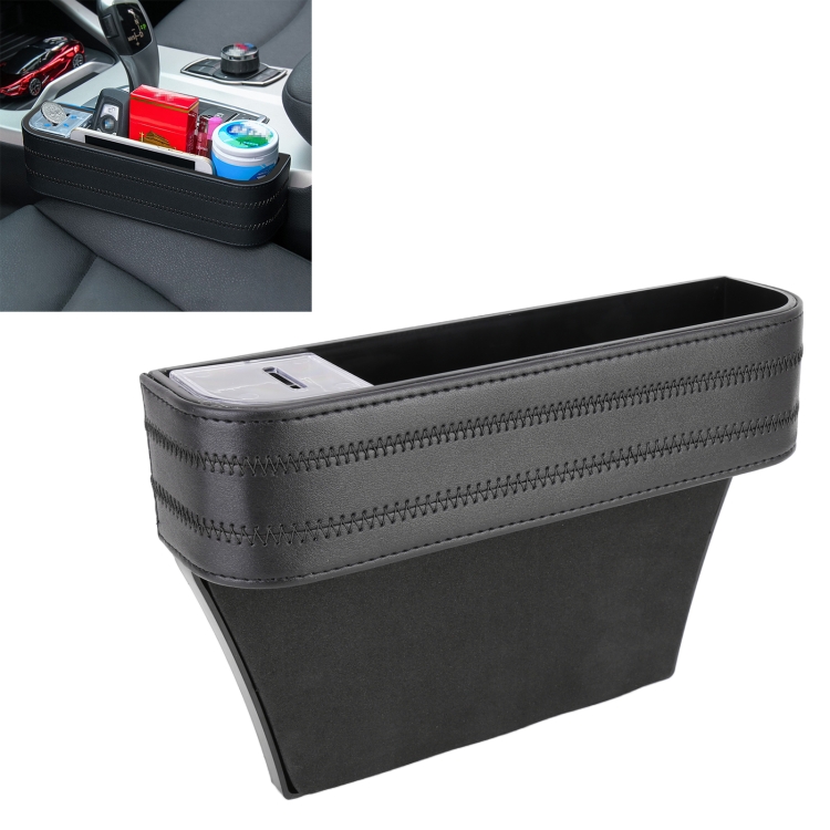 

Car Multi-functional Cup Holder Seat Gap Side Storage Box (Black)