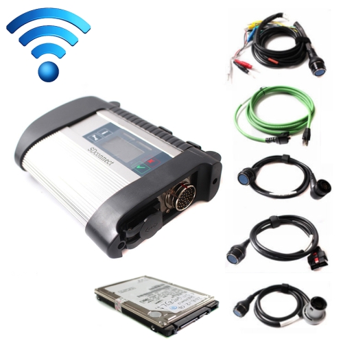 

MB SD Connect Compact C4 Multiplexer Star Diagnosis Support Wireless Diagnose with HDD