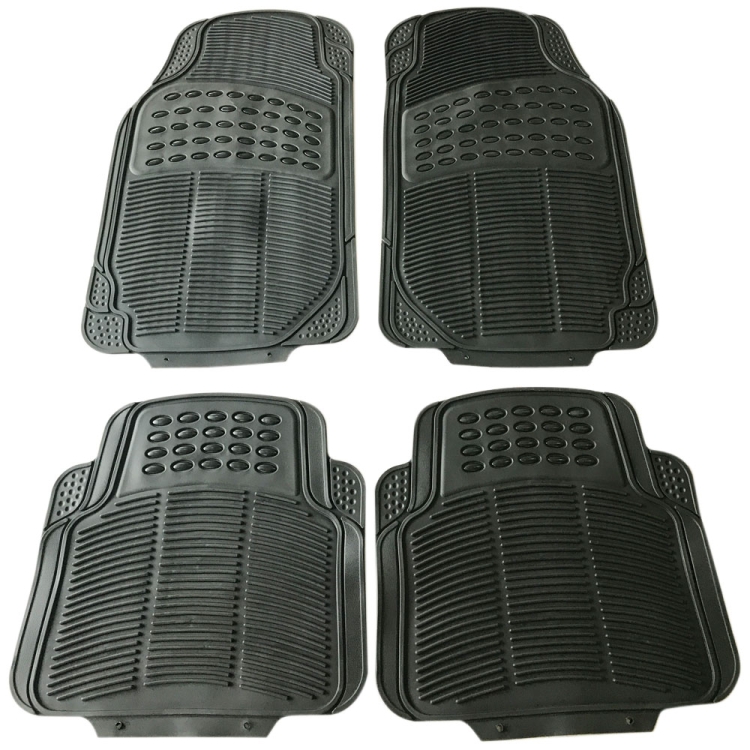 

[US Warehouse] 4 PCS Replacement Anti-slip Rubber Car Floor Mats 88209(Black)