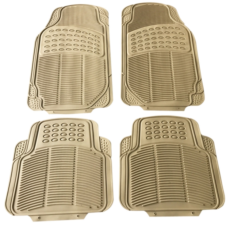 

[US Warehouse] 4 PCS Replacement Anti-slip Rubber Car Floor Mats 88209(Beige)