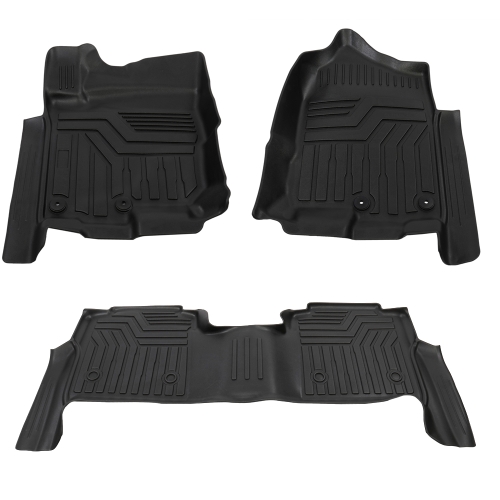 

[US Warehouse] Floor Mats Liner 2 Row Set for Nissan Titan Crew Cab