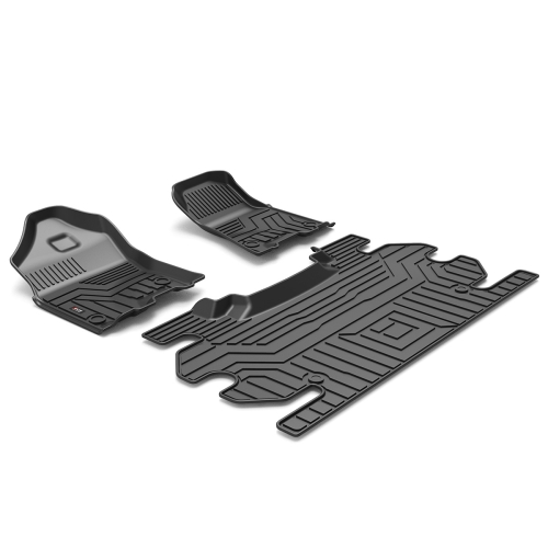 

[US Warehouse] 3D TPE All Weather Car Floor Mats Liners for Dodge Ram 1500 Classic Crew Cab 2019 (Does not fit 2019 2500/3500), Ram 1500/2500/3500 2012-2018 (1st & 2nd Rows)