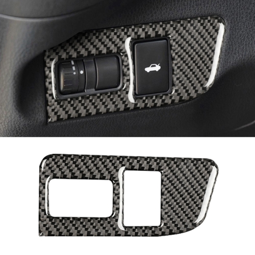 

Car Carbon Fiber Trunk Switch Decorative Sticker for Subaru BRZ / Toyota 86 2013-2017, Left Drive (Black)