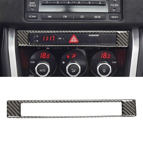 

Car Carbon Fiber Central Control Clock Decorative Sticker for Subaru BRZ / Toyota 86 2013-2017, Left and Right Drive Universal(Black)
