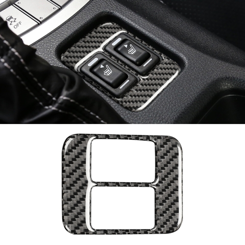 

Car Carbon Fiber Seat Heating Panel Decorative Sticker for Subaru BRZ / Toyota 86 2013-2019, Left and Right Drive Universal with Hole (Black)