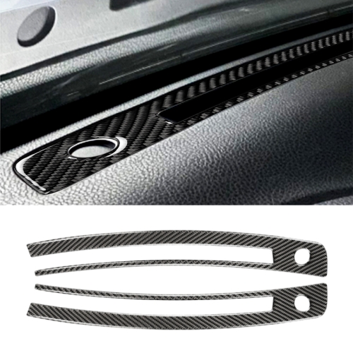 

Car Carbon Fiber Central Control Instrument Air Outlet Decorative Sticker for Subaru BRZ / Toyota 86 2013-2020, Left and Right Drive Universal (Black)
