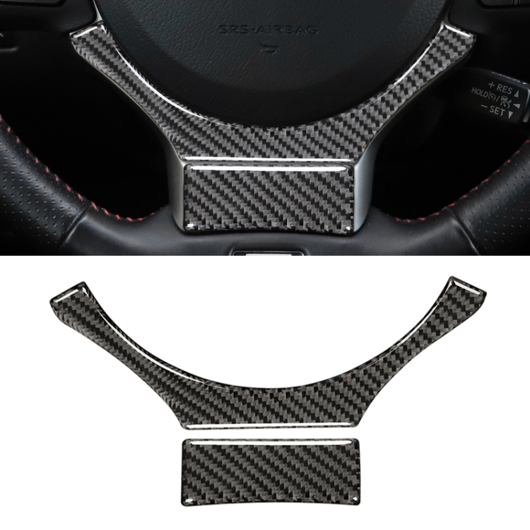 

Car Carbon Fiber Steering Wheel Decorative Sticker for Lexus IS250 2013-, Left Drive