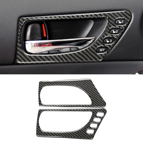 

Car Carbon Fiber Front Door Handle Decorative Sticker for Lexus IS250 2013-, Left Drive A Style