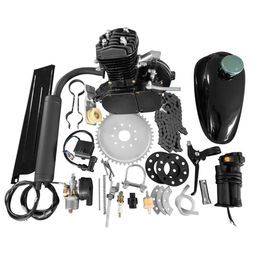 

[US Warehouse] 50cc 2-stroke High Power Engine Bicycle Motor Kit for 26 inch / 28 inch Motorcycles(Black)