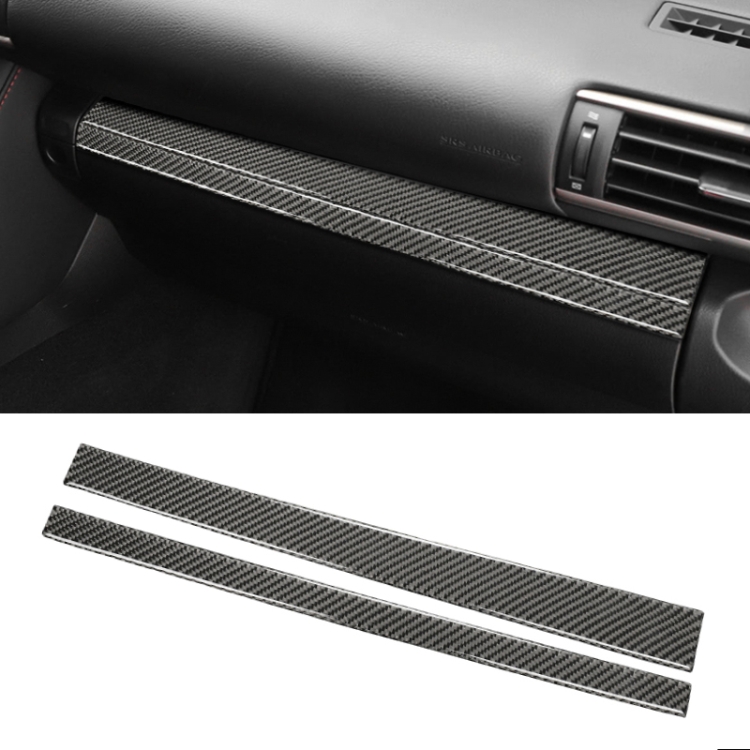 

Car Carbon Fiber Storage Box Decorative Strip for Lexus IS250 2013-, Left Drive