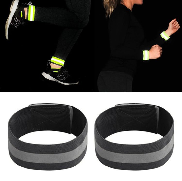 

Reflective Band Outdoor Sports Running Cycling Night Warning Wrist Band (Black)