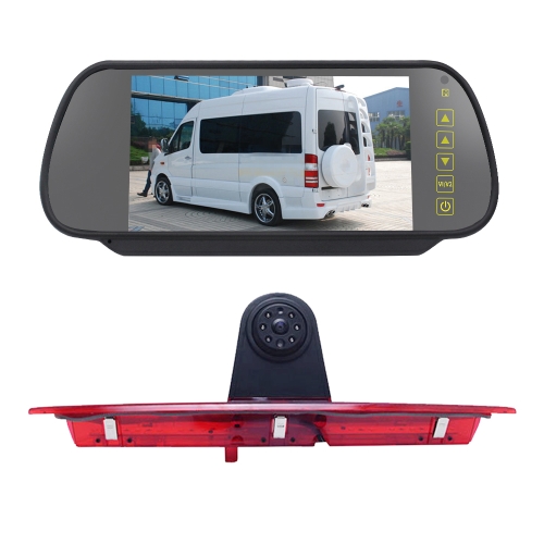 

PZ466 Car Waterproof 170 Degree Brake Light View Camera + 7 inch Rearview Monitor for Ford Transit 2014-2015