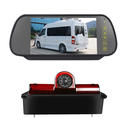 

PZ467 Car Waterproof 170 Degree Brake Light View Camera + 7 inch Rearview Monitor for Chevrolet