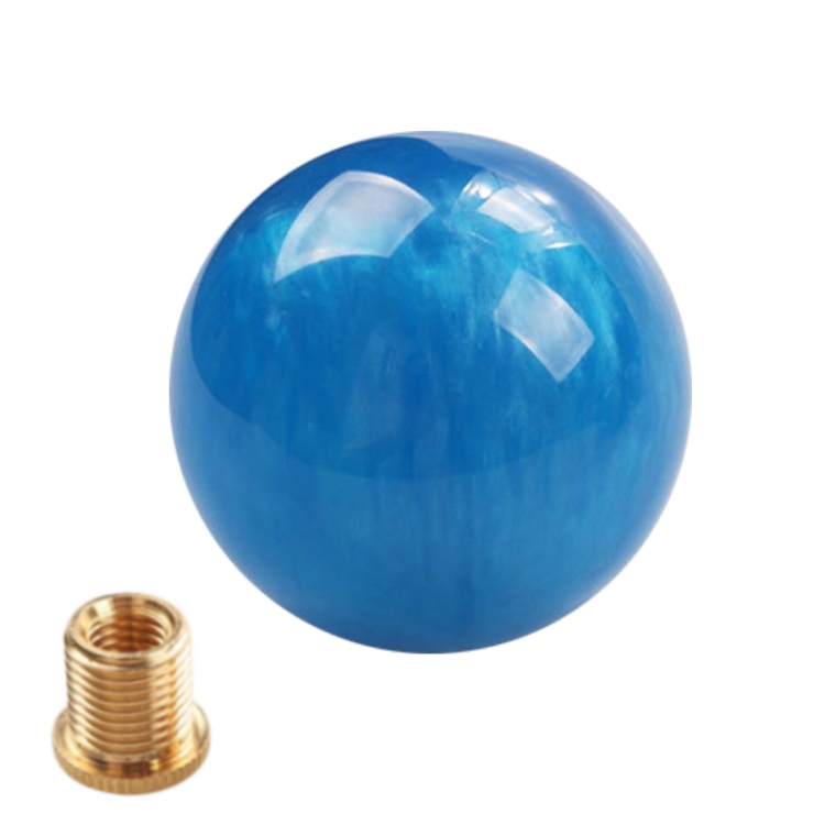 

Car Manual Shifter Gear Shift Knob with Adapter M8 x 1.25 (Blue)
