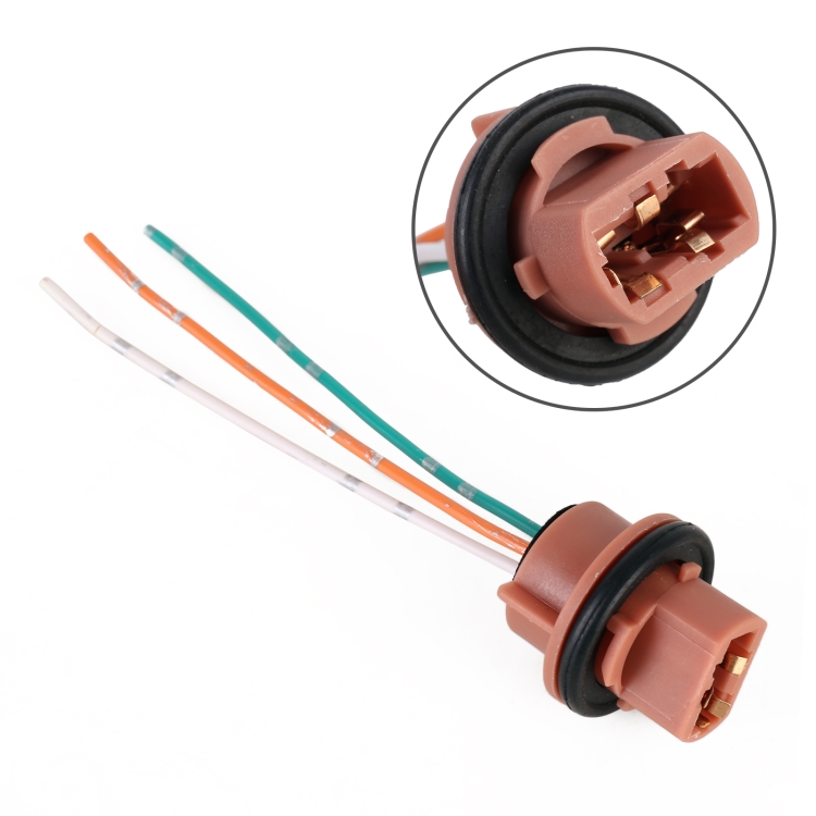 

2 PCS 7443B Bulb Holder Base Female Socket with Cable