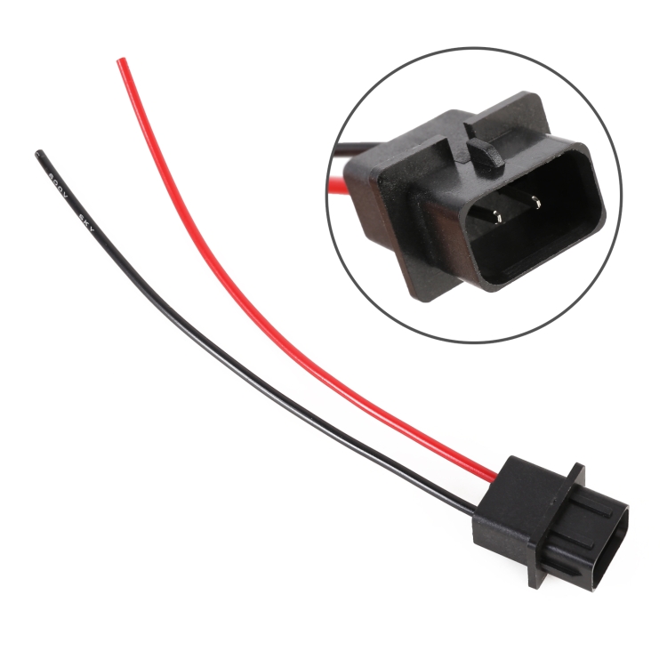 

2 PCS H16B Bulb Holder Base Male Socket with Cable