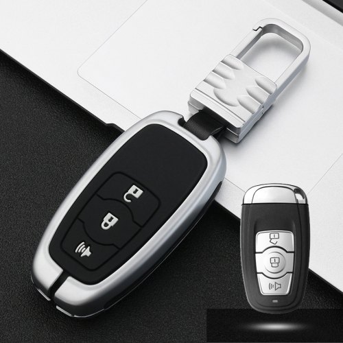 

Car Luminous All-inclusive Zinc Alloy Key Protective Case Key Shell for Haval A Style Smart 3-button (Silver)