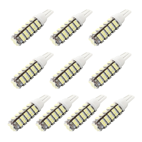 

10 PCS T10 DC12V / 1.5W / 6500K / 75LM Car Clearance Lights Reading Lamp with 68LEDs SMD-3020 Lamp Beads