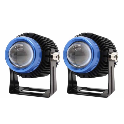 

2 PCS DC12V / 18W / 6000K / 3000K / 1500LM High-brightness Laser Light Aviation Aluminum Lens Motorcycles Headlights (White Light)