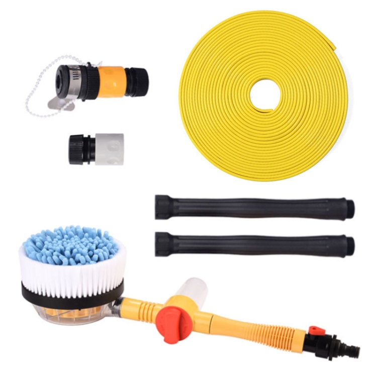 

Car Cleaning Tools Chenille Automatic Rotating Car Wash Brush, Style: Water Brush + 5m Water Pipe