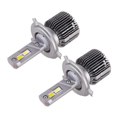 

2 PCS H4 DC12V / 28W / 6000K / 4300K / 3000K Car Triple Color LED Headlight with CSP Lamp Beads and Decoding