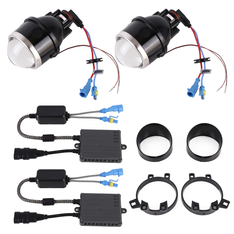 

IPHCAR 2 PCS H11 3.0 inch DC12V / 35W / 6000K Bi-Xenon Projector Lens Headlight for Toyota Right Driving