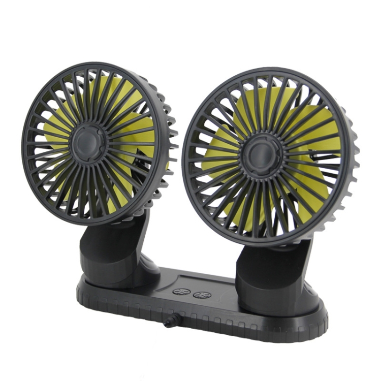 

F404 Car Center Console USB Dual-head Electric Cooling Fan with Aromatherapy