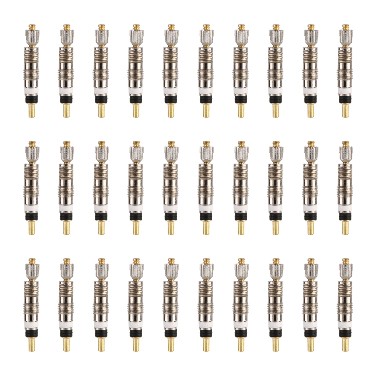 

30 PCS VT-002 Bicycle Detachable French Valve Core Style: Ruled