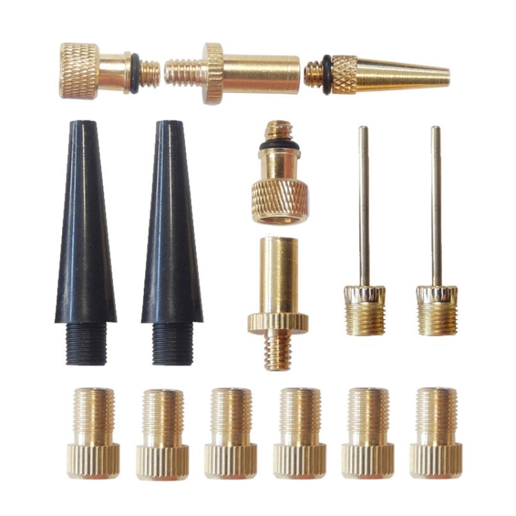 

2 Sets (15 in 1) Inflator Adapter French Mouth / US Mouth / UK Mouth Inflation Needle Adapter