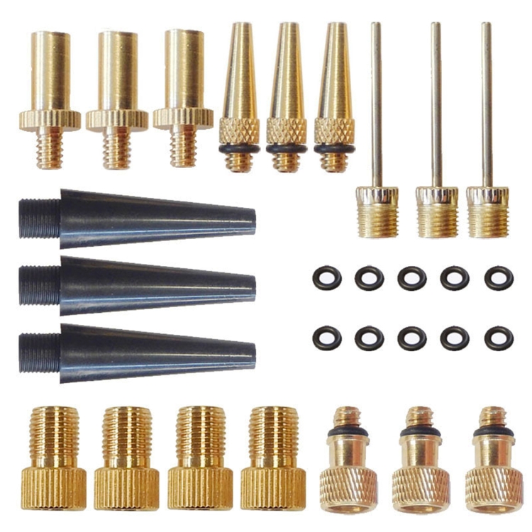 

2 Sets (29 in 1) Inflator Adapter French Mouth / US Mouth / UK Mouth Inflation Needle Adapter