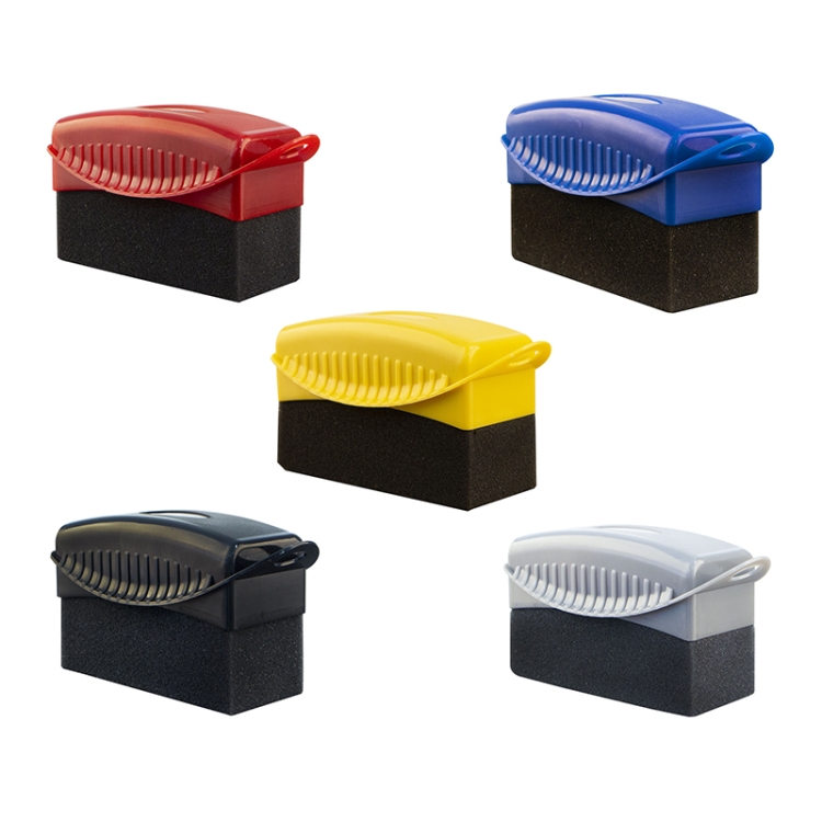 

5 PCS FJYS-01 Car Tires Polishing Waxing Oiling Sponge Brush without Cover, Size: 12x5.5x7cm, Random Color Delivery