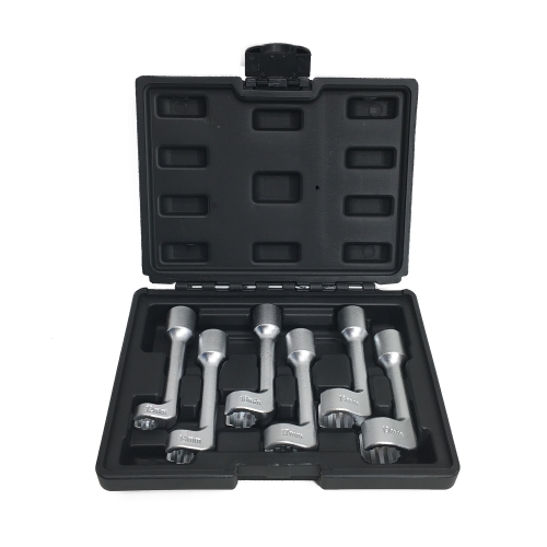 

6 in 1 ZK-040 Car L-type Open End Wrench Fuel Injection Pipe Socket Wrench